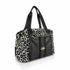 Zellia 24128 Pantera párduc mintás fekete-fehér női sporttáska, gymbag 40 × 30 × 19 cm