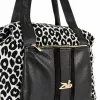 Zellia 24128 Pantera párduc mintás fekete-fehér női sporttáska, gymbag 40 × 30 × 19 cm