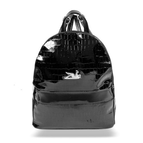 Zellia 24175 női fekete lakk hátizsák 30 x 30 x 14 cm 
