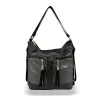 Zellia 24157 fekete-grafit női válltáska, hátizsák 31 x 31 x 13 cm