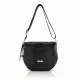 Zellia Zlb12 Mesh fekete női patkótáska 34 x 29 x 14 cm