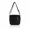 Zellia Zlb12 Mesh fekete női patkótáska 34 x 29 x 14 cm