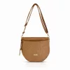 Zellia Zlb12 camel női patkótáska 34 x 29 x 14 cm