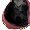 Zellia Zlb12 Shimmer bordó női patkótáska 34 x 29 x 14 cm