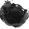 Zelia 25070 Leaf fekete-ezüst márvány mintás női válltáska 39 x 33 x 13 cm