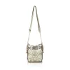 Zellia 25096 arany-bézs női oldaltáska, bucket bag 23 x 19,5 x 7,5 cm