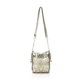   Zellia 25096 arany-bézs női oldaltáska, bucket bag 23 x 19,5 x 7,5 cm