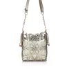 Zellia 25096 arany-bézs női oldaltáska, bucket bag 23 x 19,5 x 7,5 cm