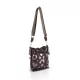 Zellia 25096 Bari bordó-bronz női oldaltáska, bucket bag 23 x 19,5 x 7,5 cm
