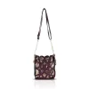 Zellia 25096 Bari bordó-bronz női oldaltáska, bucket bag 23 x 19,5 x 7,5 cm