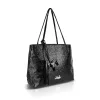 Zellia 26061 Crystal 2 fekete női válltáska 35 × 32 × 13 cm