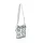 Zellia 25096 fehér-kék női oldaltáska, bucket bag 23 x 19,5 x 7,5 cm