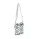 Zellia 25096 fehér-kék női oldaltáska, bucket bag 23 x 19,5 x 7,5 cm