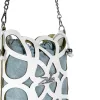 Zellia 25096 fehér-kék női oldaltáska, bucket bag 23 x 19,5 x 7,5 cm