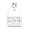 Zellia Td2101 női fehér-ezüst hátizsák 33 x 25 x 12 cm