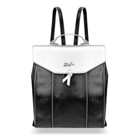 Zellia fekete-ezüst női hátizsák 32 x 28 cm