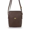 Zellia ZVN22004 barna női oldaltáska, crossbody 21 × 18 × 6 cm