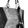 Zellia 26071 Stus fekete-grafit női válltáska 39 x 27 x 15 cm