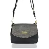 Zellia 25101 Groove fekete-bronz váltáska, oldaltáska 23 x 16 x 10 cm