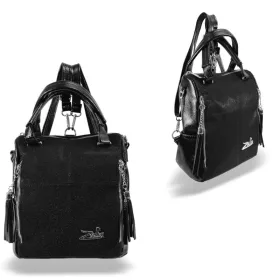   Zellia 24122 Rimini2 fekete női hátitáska, hátizsák 26 x 24 x 14 cm
