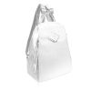 Zellia Monaco-Rimini ezüst-fehér női hátitáska, hátizsák 32 x 29 cm