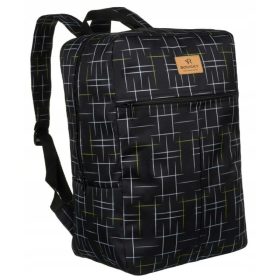   Rovicky fekete-fehér hátizsák, kézipoggyász 40×25×20 cm