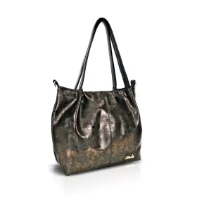   Zellia ZLB481 bronz női válltáska, oldalpánttal 32 x 28 x 13 cm