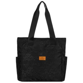   Rovicky R-Tz-01-2370 Black W03 csipke mintás shopper táska 30 x 28 x 15 cm