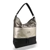 Zellia 21025 fekete–bronz–arany női válltáska 38 × 30 × 15 cm