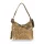 Zellia Zlb251 camel- arany márvány mintázatú, női válltáska 34 X 29 X 14 Cm