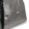 Zellia 24153 fekete lakk-grafit női válltáska 35 x 31 x 14 cm