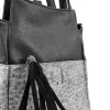 Zellia 24131 női fekete-ezüst hátizsák 29 x 26 x 14 cm