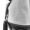 Zellia 24021 fekete-ezüst női válltáska 36 x 30 x 12,5 cm