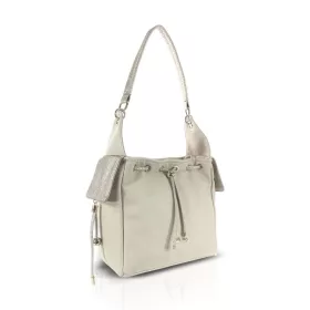 Zellia Zlb460 bézs-arany női válltáska 27 x 26 x 13,5 cm