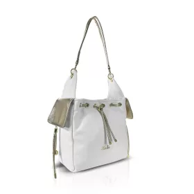   Zellia Zlb460 fehér-arany női válltáska 27 x 26 x 13,5 cm