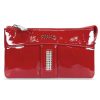 Zellia Hz-127 K892 - 2166 -Aurora Red - női piros lakk pénztárca 17,5 x 9,5 x 4 cm 