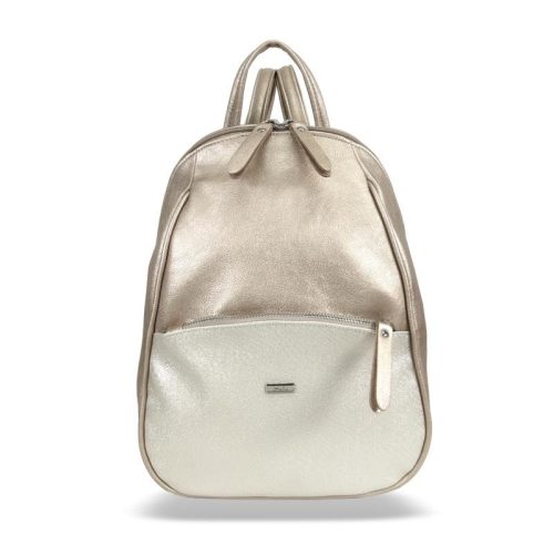 Zellia Td2101 női arany- csillámos hátizsák 33x 25 x 12 cm