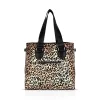 Zellia 23104 párduc mintás, vízlepergető női válltáska 38 x 36 x 13 cm