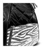 Zellia steppelt, zebra mintás női hátizsák 33 × 25 cm