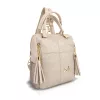 Zellia 25180 Rimini-Groove bézs-arany női kézitáska, hátizsák 33 x 32,5 x 15 cm