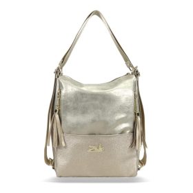   Zellia 22199 arany- diamond női válltáska, hátizsákká alakítható 31 x 25 x 13,5 cm