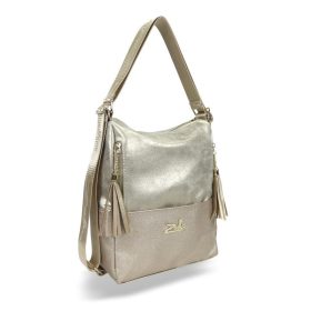   Zellia 22199 arany- diamond női válltáska, hátizsákká alakítható 31 x 25 x 13,5 cm