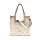 Zellia 26074 Pantera bézs-krém színű párduc mintás női válltáska 37 × 36 × 13 cm
