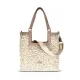 Zellia 26074 Pantera bézs-krém színű párduc mintás női válltáska 37 × 36 × 13 cm