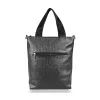 Zellia 21020 fekete-grafit velúr női válltáska, oldalpántal 30 x 28 x 8 cm