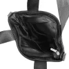 Zellia 21020 fekete-grafit velúr női válltáska, oldalpántal 30 x 28 x 8 cm