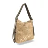 Zellia Zlb317 camel- arany márvány mintás női válltáska, hátizsákká alakítható 31 x 28 x 12,5 cm
