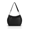 Zellia 25199 fekete lakk női válltáska 35 x 27 x 10 cm