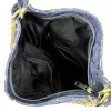 Zellia Zlb312 női sötétkék-arany márvány mintázatú válltáska 35 X 29 X 5 Cm