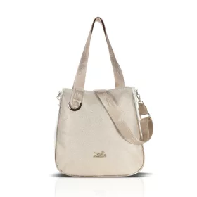 Zellia 23068 arany-fehér női válltáska 34 x 33 x 12 cm
